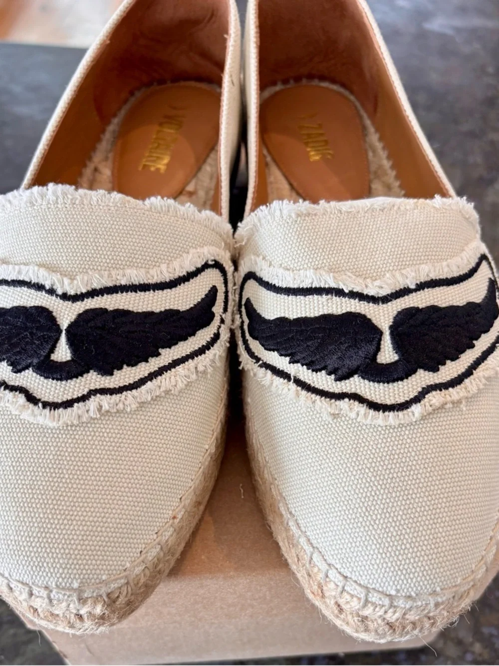 ZADIG & VOLTAIRE Women's City Frayed Espadrille Flat.